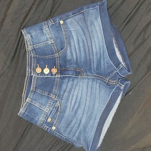 Dark blue jean shorts